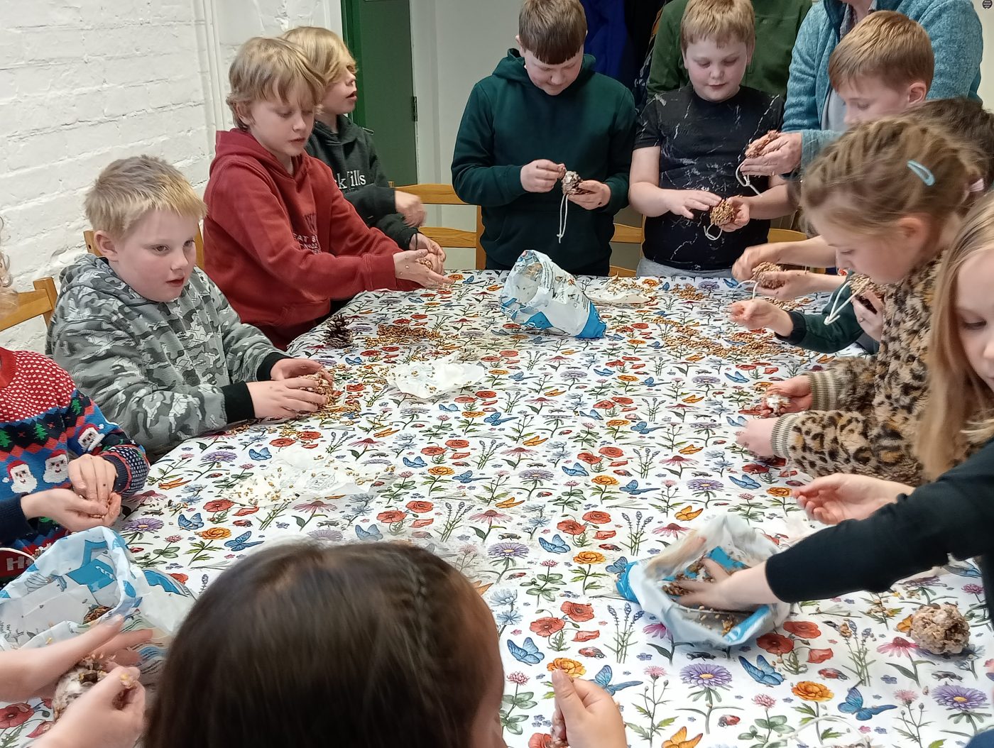 Children backing at Junior Club